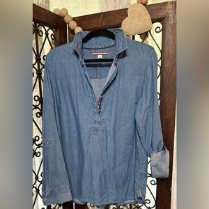 Tommy Hilfiger Denim Blue Button-Down Shirt